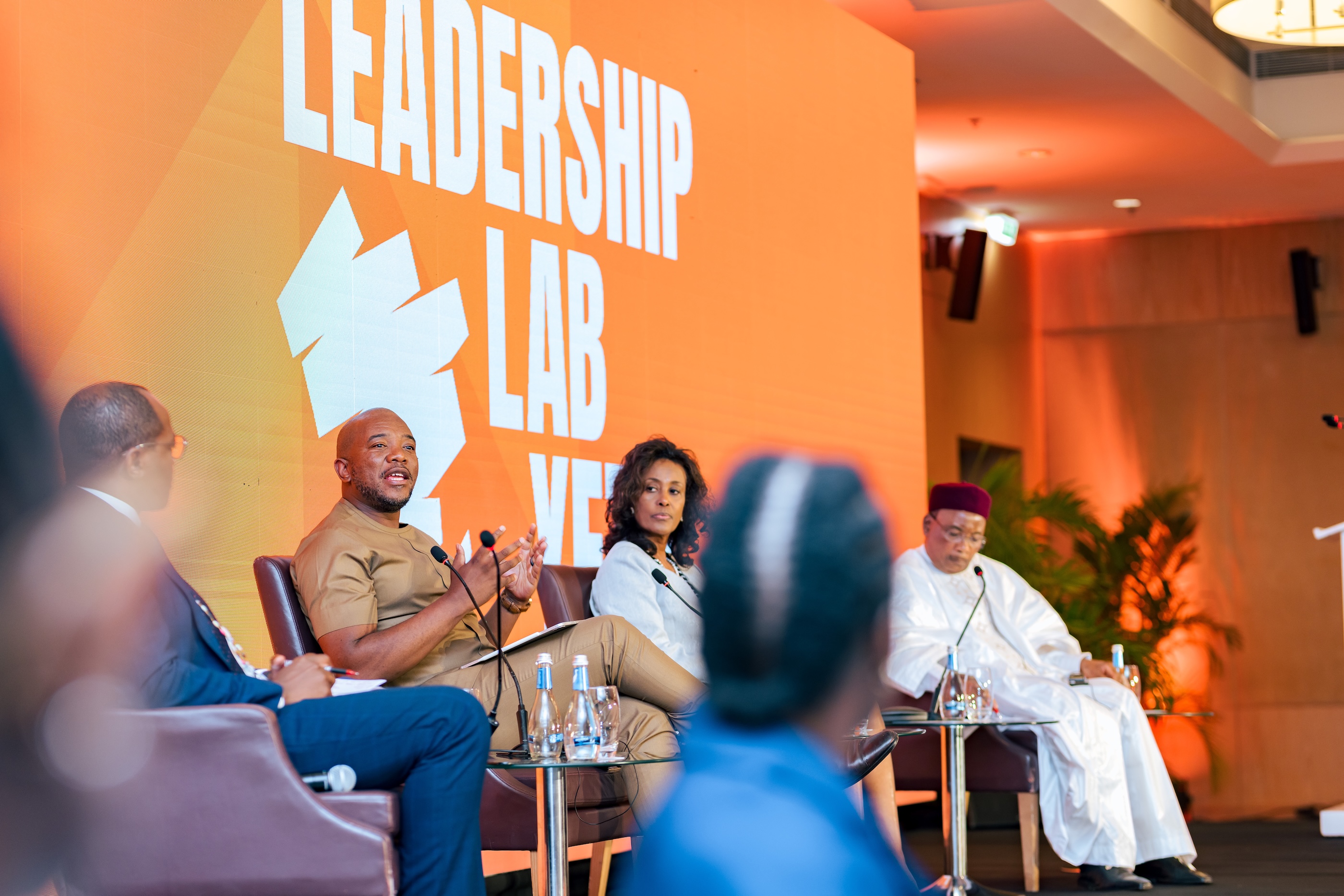 Mmusi Maimane speaking at a panel discussion at Leadership Lab Yetu's launch event in late-January 2026